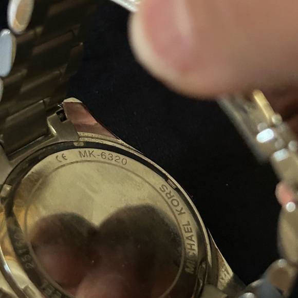 Michael Kors watch, silver and pave face